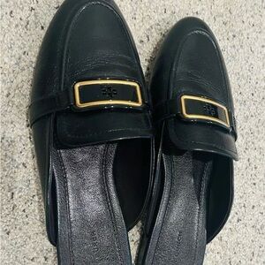 Tory Burch Mules like new.  I wore around the house but just too wide for me.